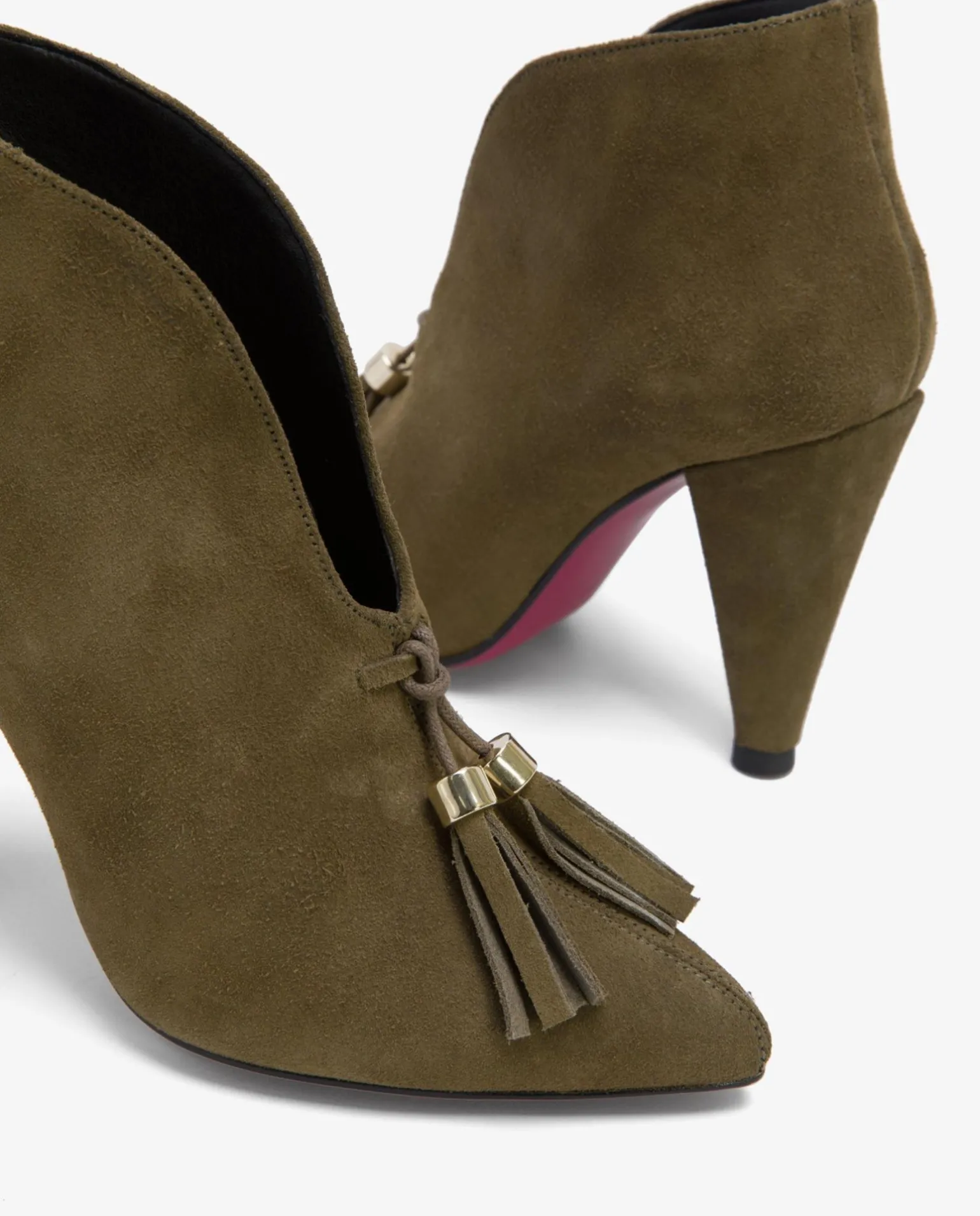 Abotinado Borla Cordoba Serraje Verde