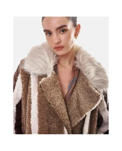 Abrigo Deluxe Felpa Marron