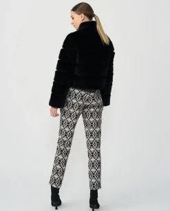 Abrigo Pelo Corto Pelo Negro