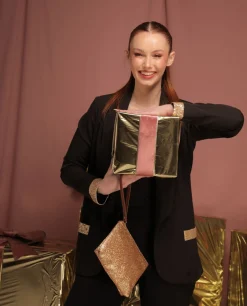 Americana Lentejuelas Crep Negro