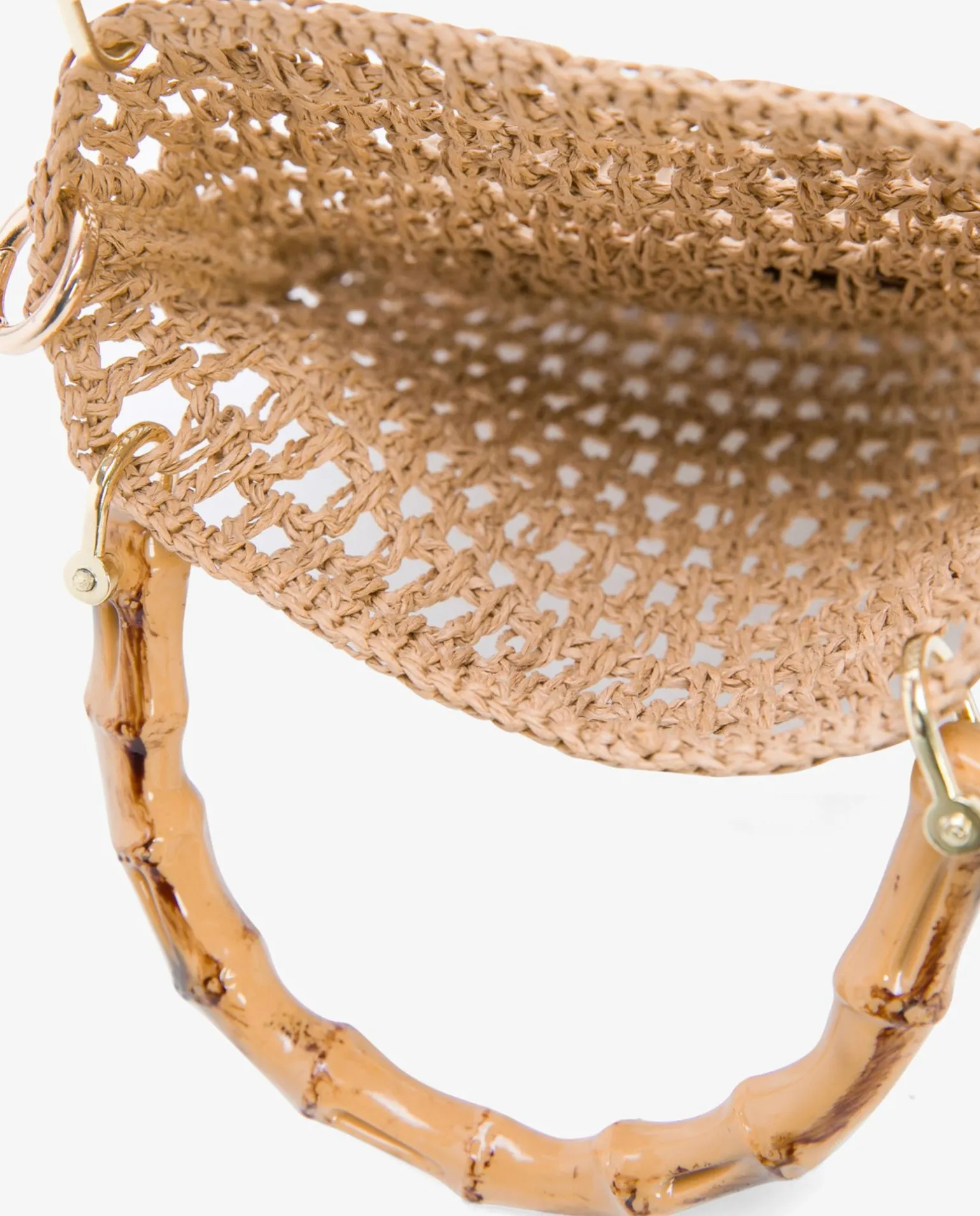 Bandolera Bambu Rafia Marron