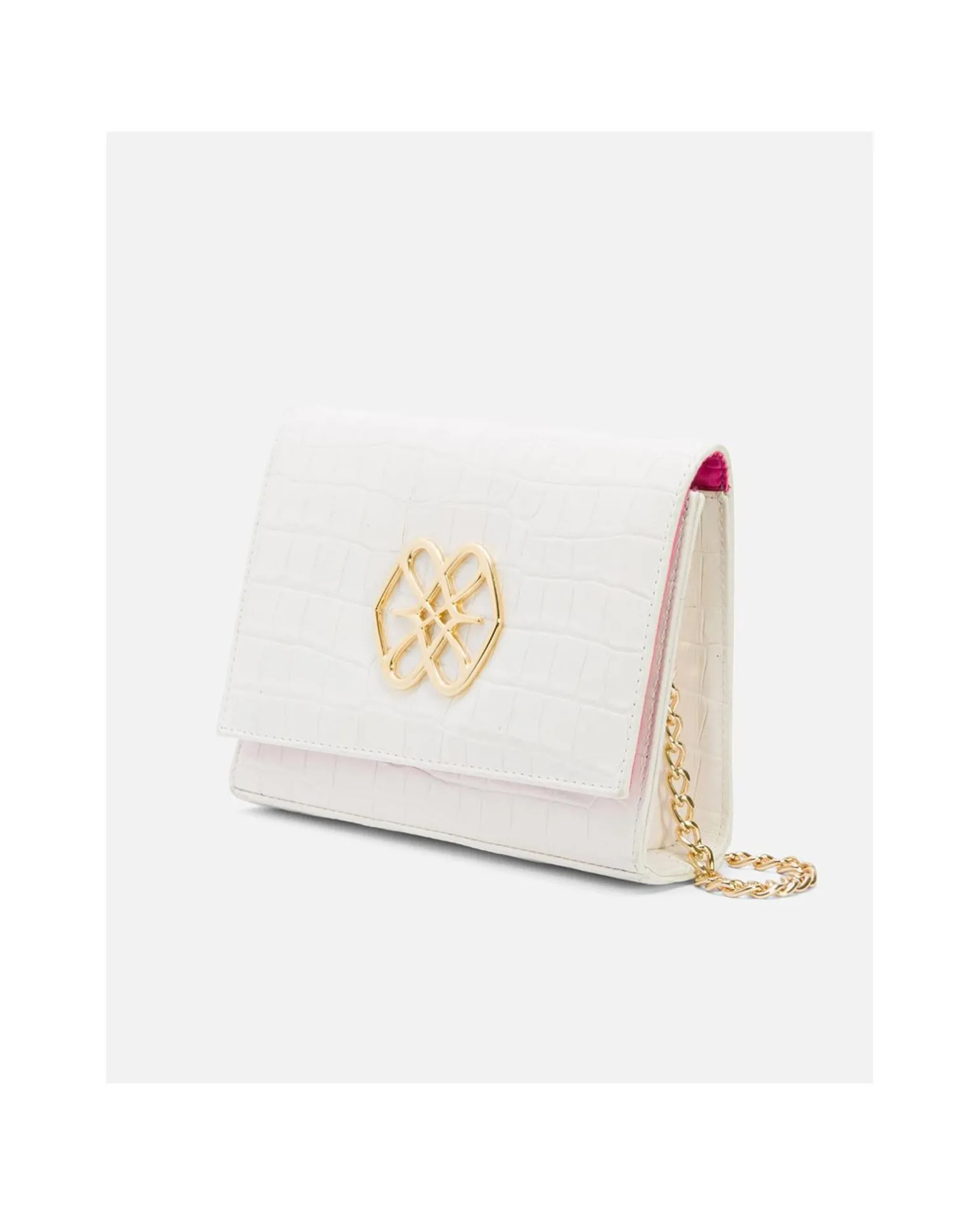 Bandolera Mini Logo Cuple Napa Coco Blanco