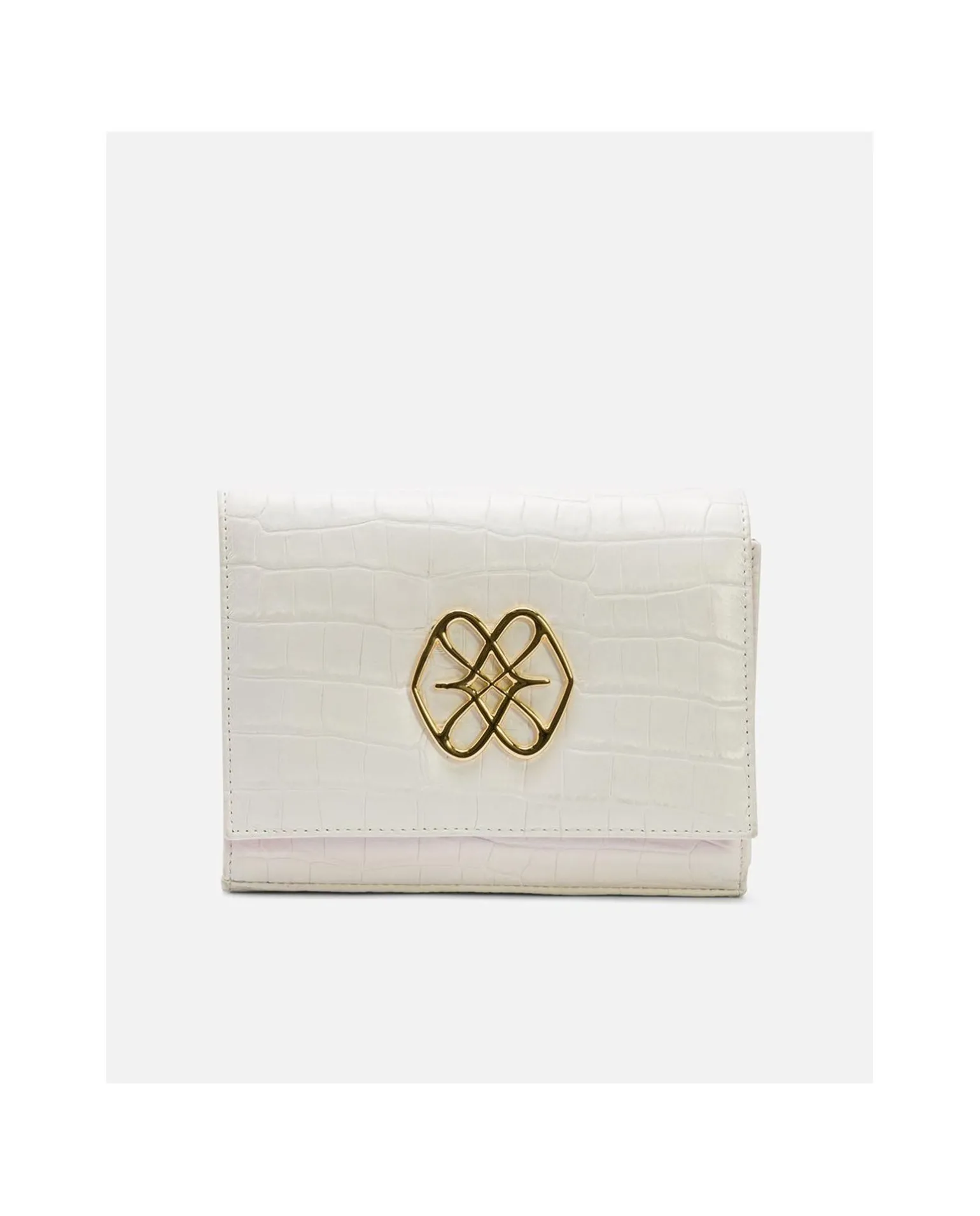 Bandolera Mini Logo Cuple Napa Coco Blanco