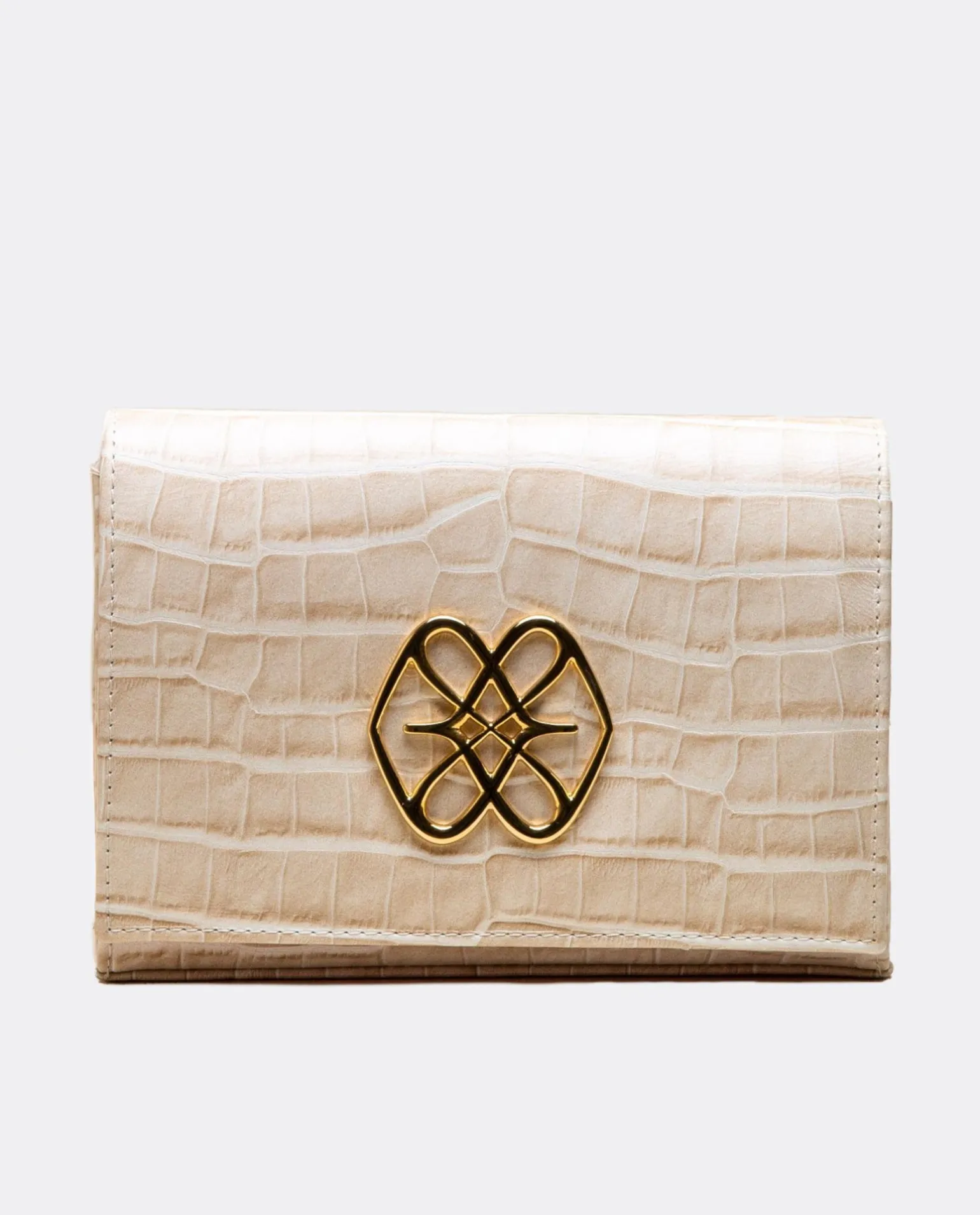 Bandolera Mini Logo Cuple Napa Coco Beig