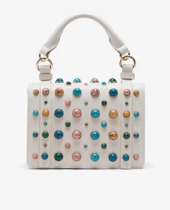 Bandolera Piedras Tecnopiel Blanco