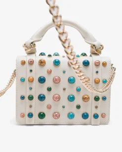 Bandolera Piedras Tecnopiel Blanco