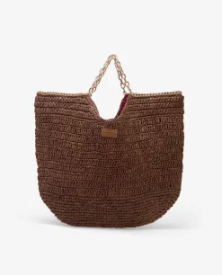 Bolso Capazo Rafia Marron