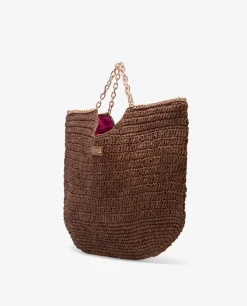 Bolso Capazo Rafia Marron