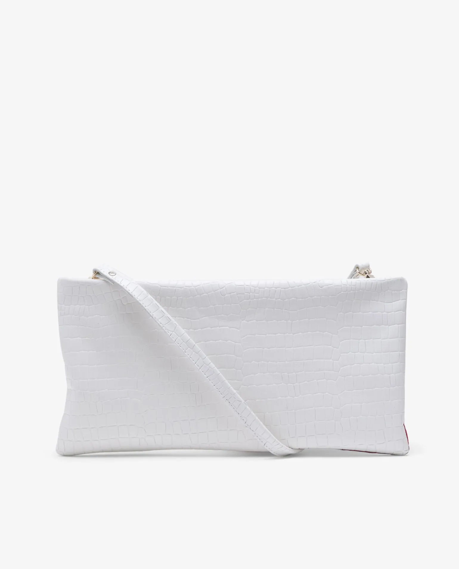 Bolso Corazon Napa Coco Blanco