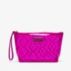 Bolso Mano Vinilo Fucsia