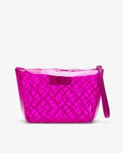 Bolso Mano Vinilo Fucsia
