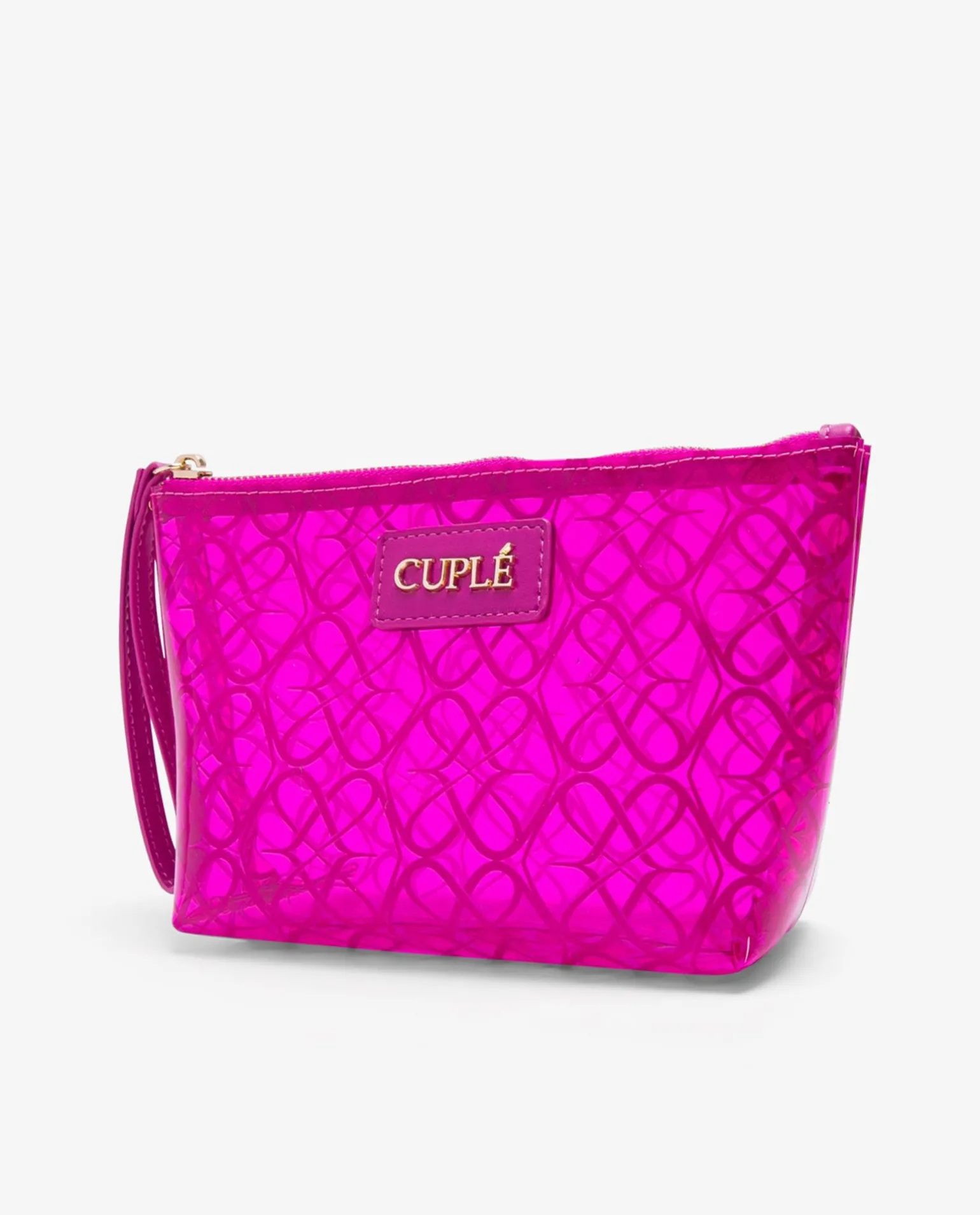 Bolso Mano Vinilo Fucsia