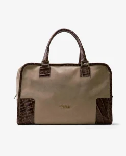 Bolso Rectangular Serraje Gris