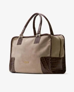 Bolso Rectangular Serraje Gris