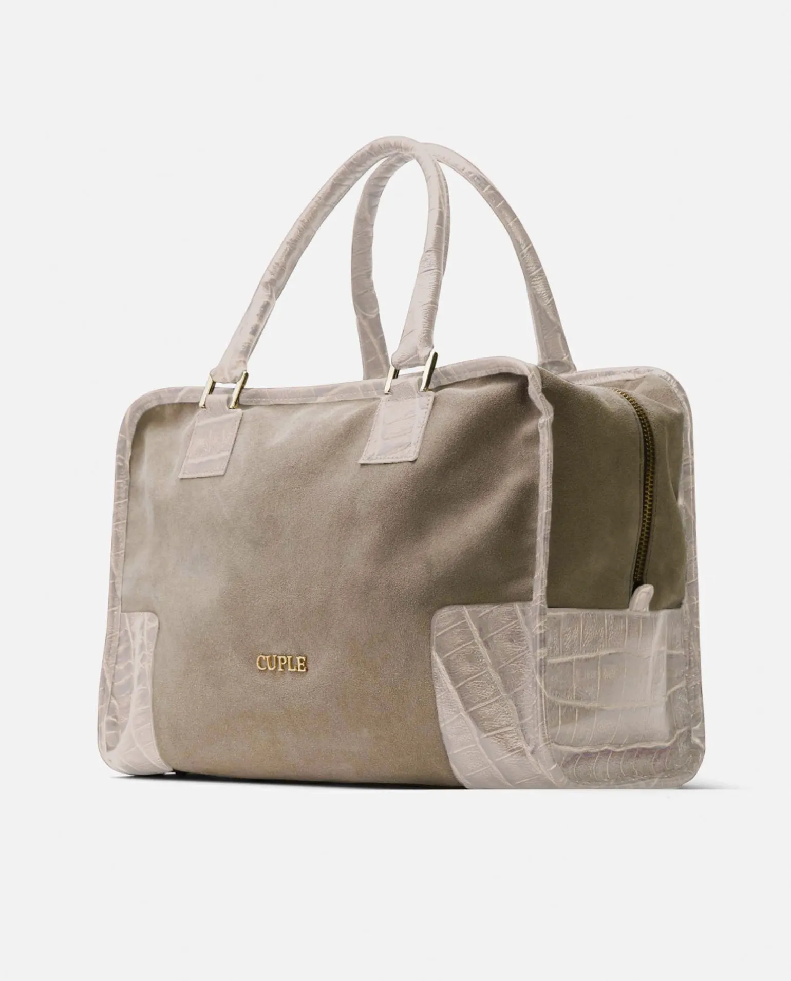 Bolso Rectangular Serraje Beig