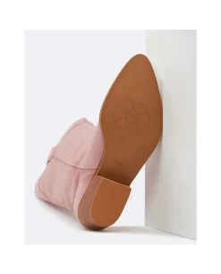 Bota Cowboy Tacón Bajo Serraje Antique