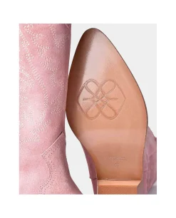 Bota Cowboy Tacón Bajo Serraje Antique