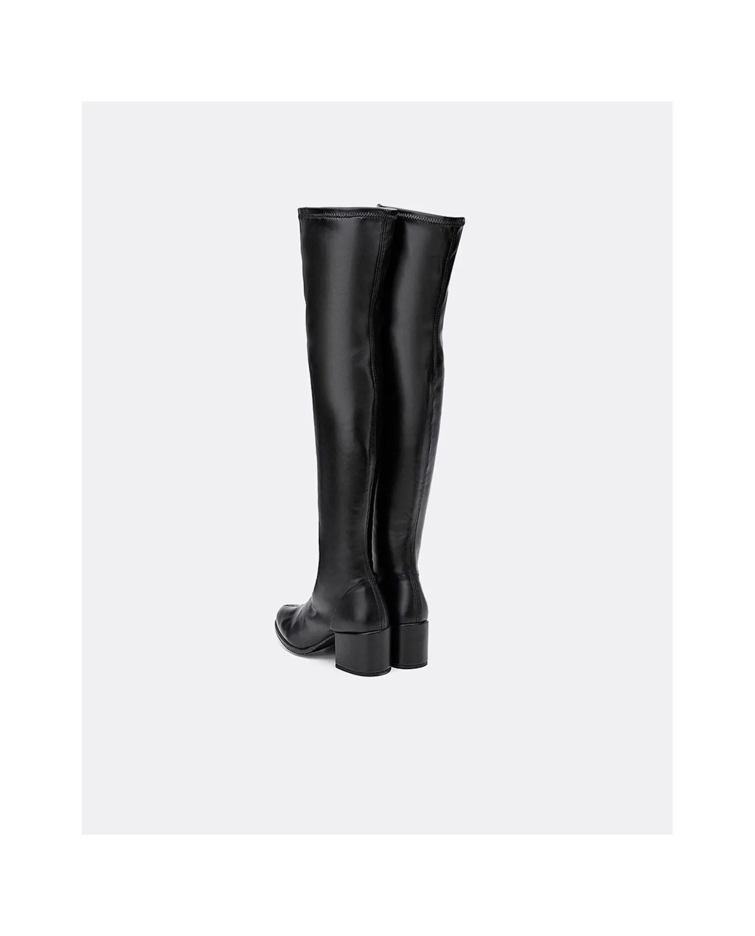 Bota Mosquetera Strech Napa Licra Negro