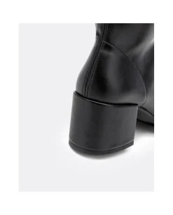 Bota Mosquetera Strech Napa Licra Negro