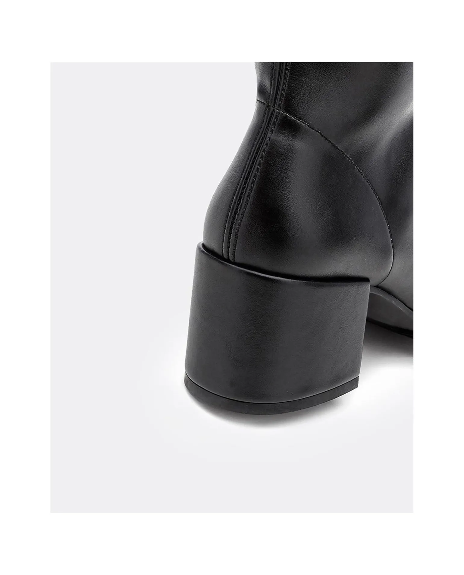 Bota Mosquetera Strech Napa Licra Negro