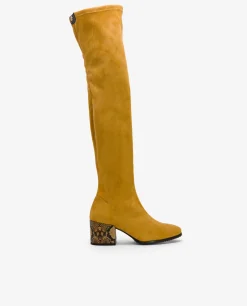 Bota Mosquetera Strech Ultrasuede Strech Amarillo