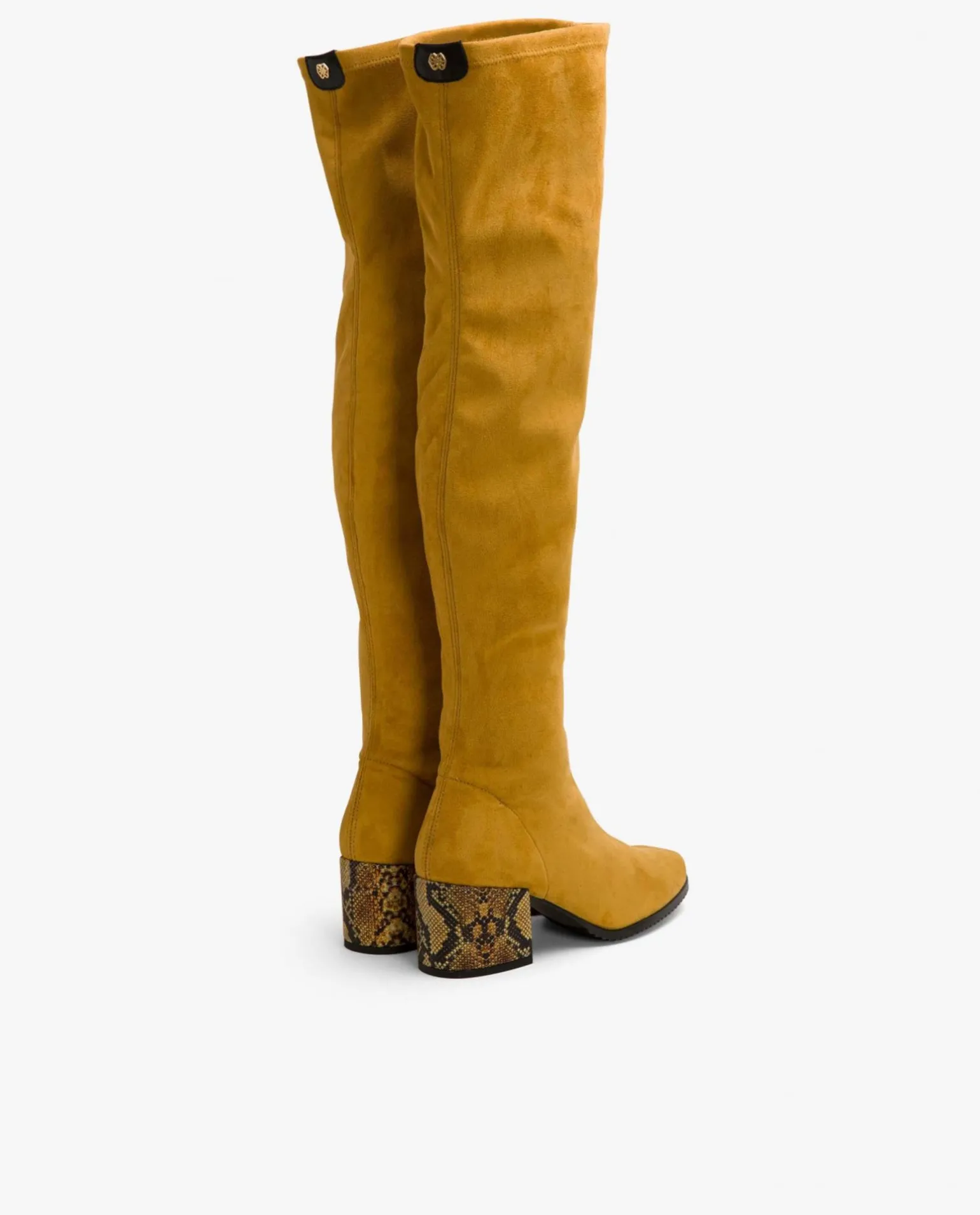 Bota Mosquetera Strech Ultrasuede Strech Amarillo