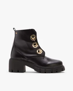 Botin Cadenas Napa Negro