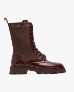 Botin Cordones Napa Marron