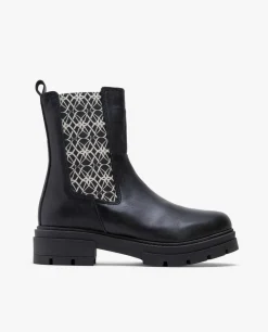 Botin Elastico Napa Negro