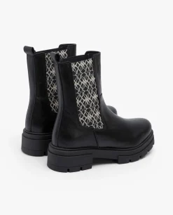 Botin Elastico Napa Negro