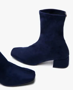 Botin Ultrasuede Strech Marino