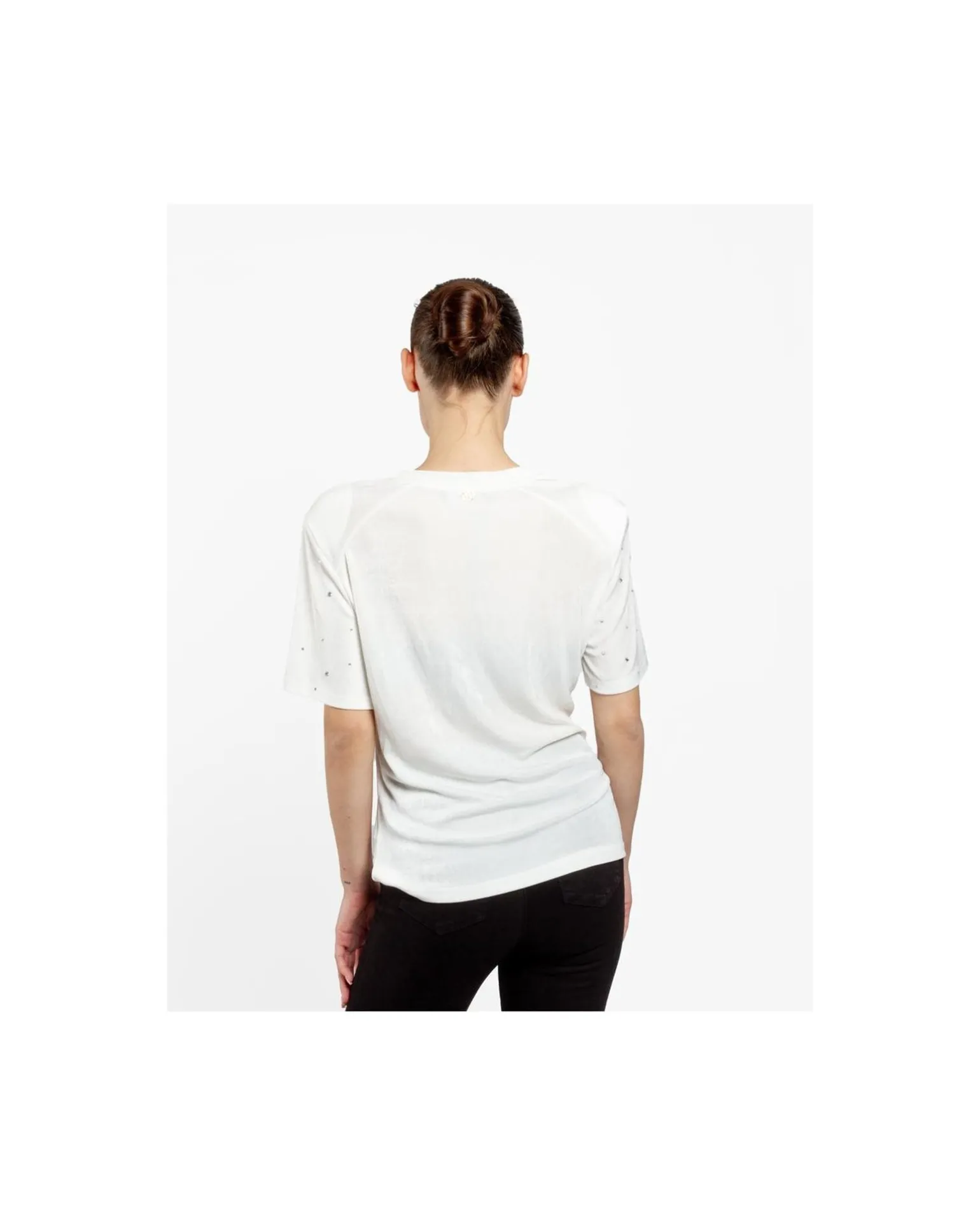 Camiseta Strass Punto Blanco