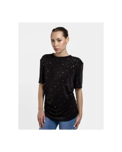 Camiseta Strass Punto Negro