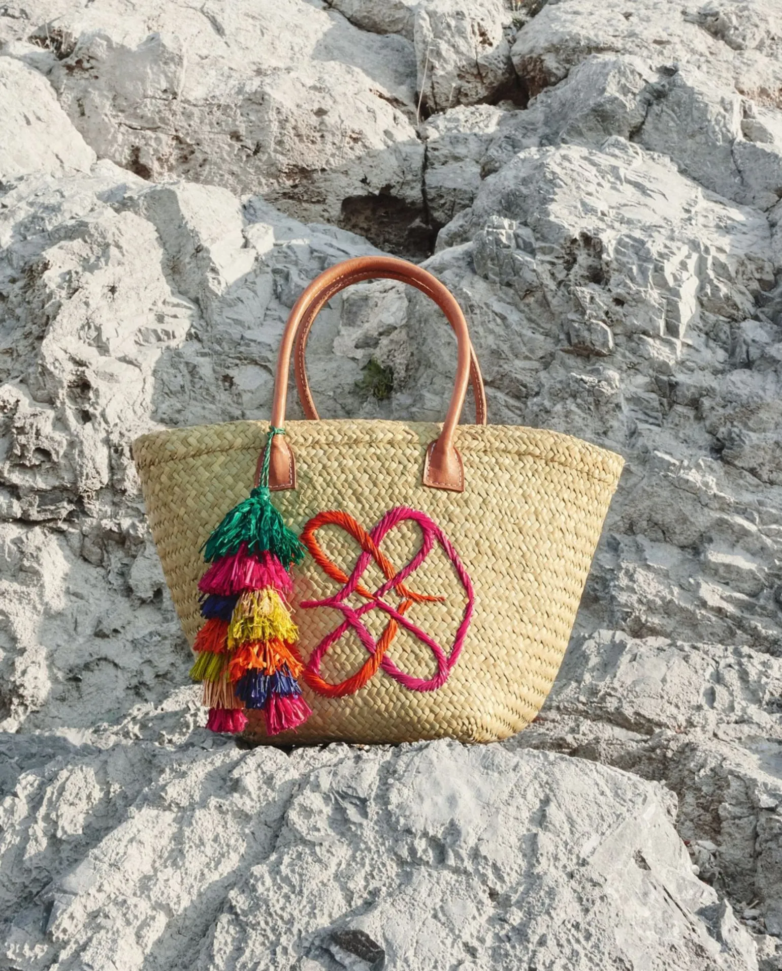 Capazo Mediano Mimbre Beig