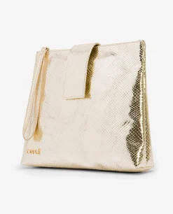 Cartera De Mano Altea Serpiente Oro