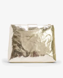 Cartera De Mano Altea Serpiente Oro