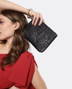 Cartera Glitter Negro