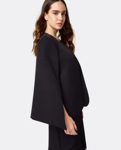 Chaqueta Capa Crep Negro