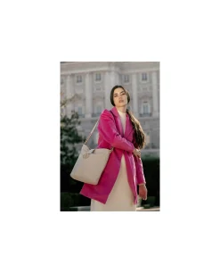 Chaqueta Larga Pano Fucsia