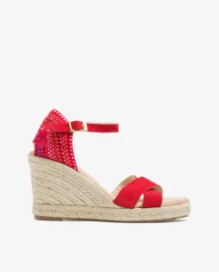 Cuna Cruzada Talon Serraje Rojo