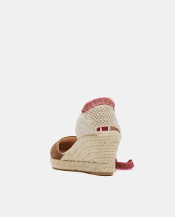 Cuna Yute Con Cintas Serraje Marron