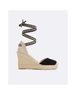 Cuna Yute Con Cintas Serraje Negro