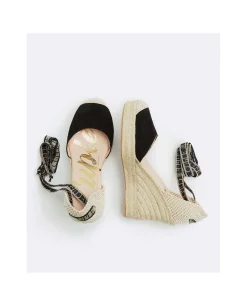 Cuna Yute Con Cintas Serraje Negro