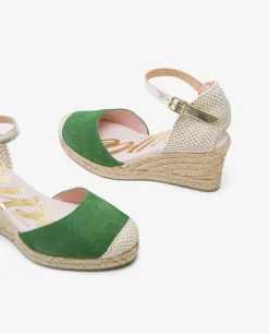 Cuna Yute Con Con Pulsera Serraje Verde