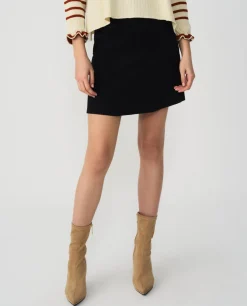 Falda Mini Volante Punto Negro