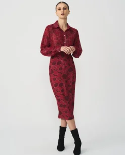 Falda Tubo Largo Midi Sedin Estampado Flor Cool