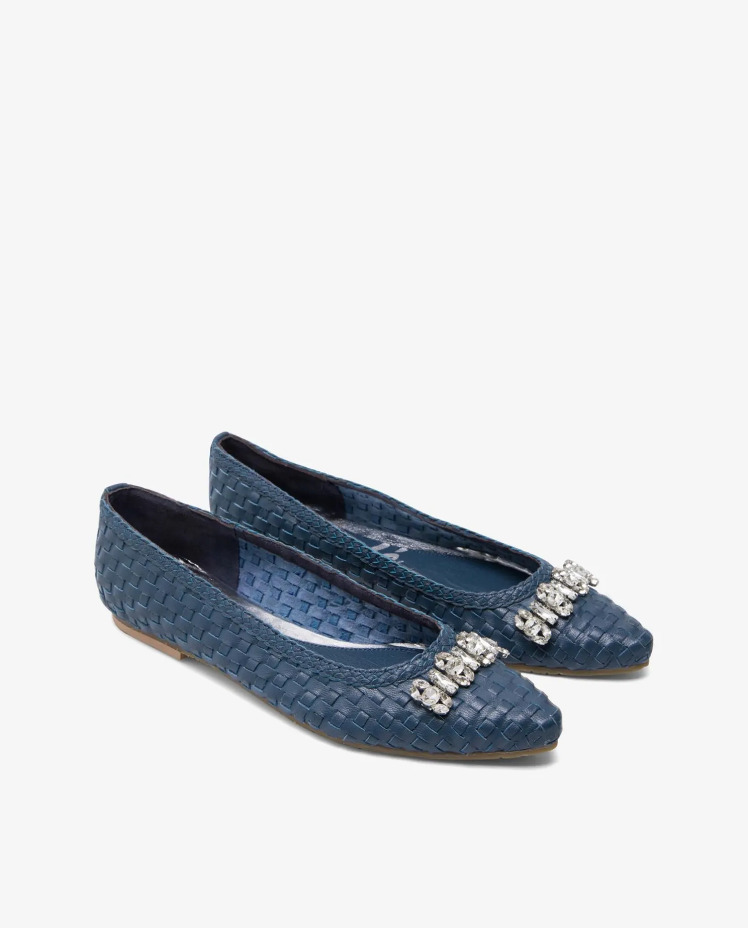 Francesita Trenzada Adorno Napa Azul