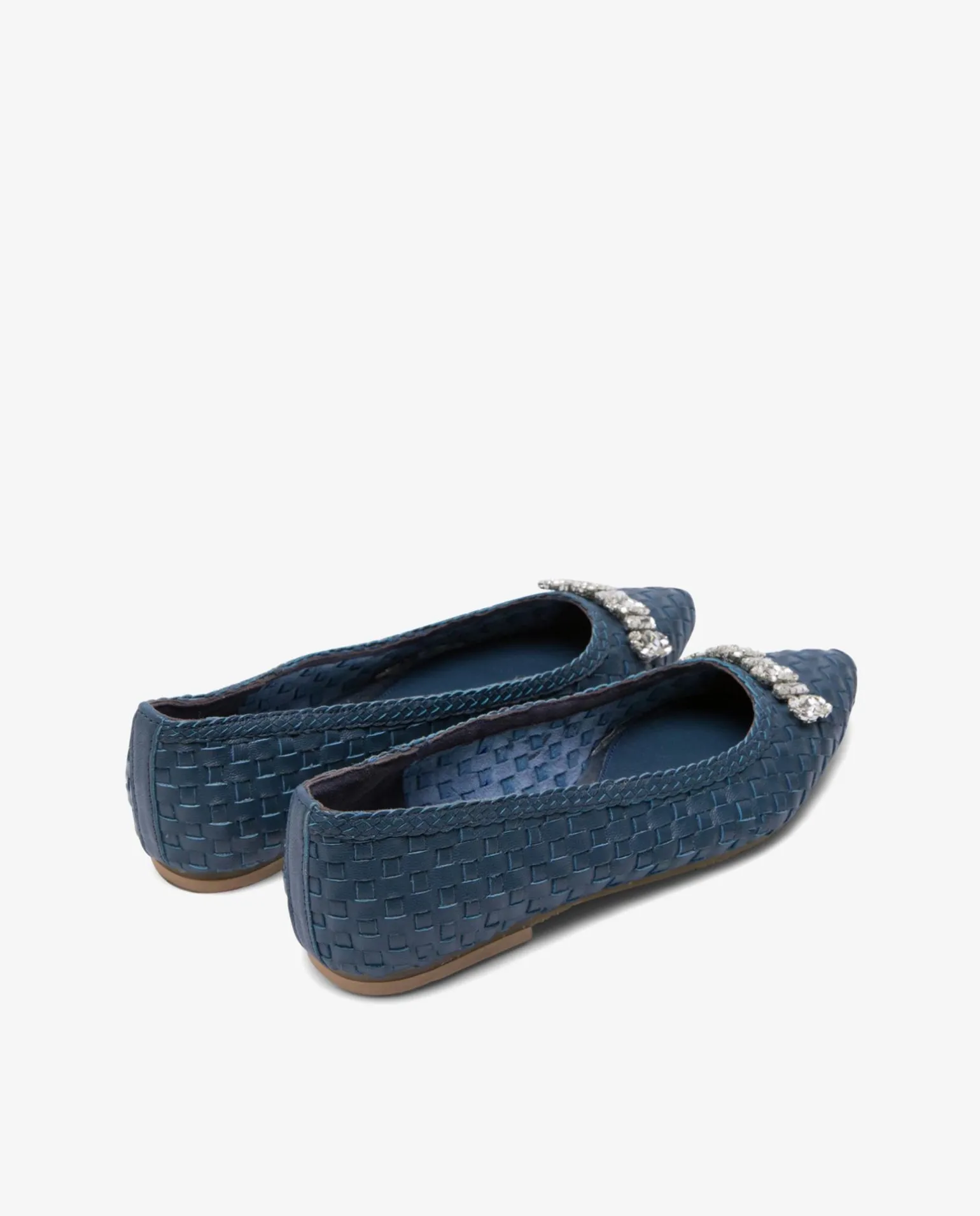 Francesita Trenzada Adorno Napa Azul