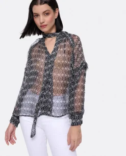 Maxiblusa Romantica Gasa Monogram