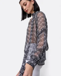 Maxiblusa Romantica Gasa Monogram